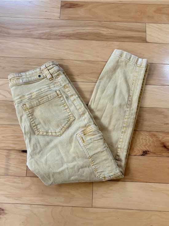 Prana Pants - prAna Dollia Ankle Pants Womens Sz 10 Yellow Cargo Mid Rise Stretch Hiking